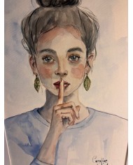 ACUARELA PINTADA A MANO