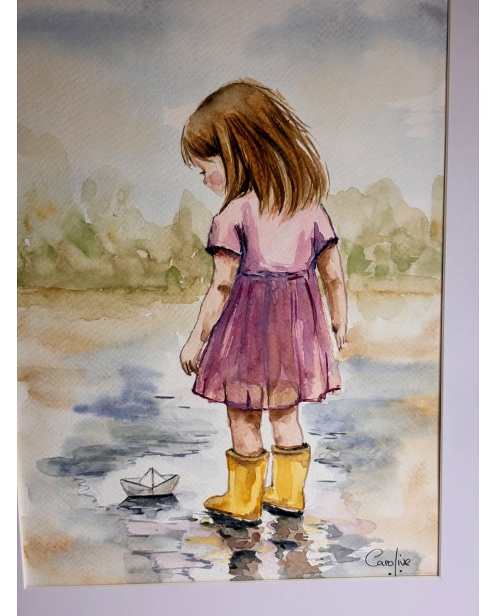 ACUARELA PINTADA A MANO