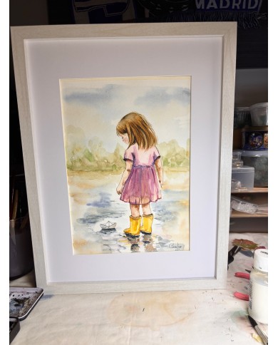 ACUARELA PINTADA A MANO