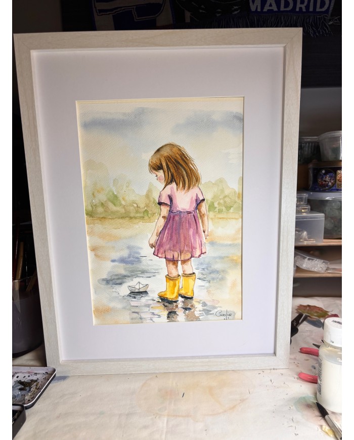 ACUARELA PINTADA A MANO