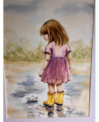 ACUARELA PINTADA A MANO