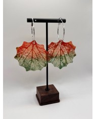 EDICIÓN "TRANSPARENCIA" PENDIENTES DE HOJA NATURAL