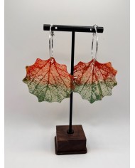 EDICIÓN "TRANSPARENCIA" PENDIENTES DE HOJA NATURAL