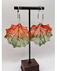 EDICIÓN "TRANSPARENCIA" PENDIENTES DE HOJA NATURAL