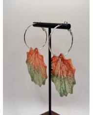 EDICIÓN "TRANSPARENCIA" PENDIENTES DE HOJA NATURAL