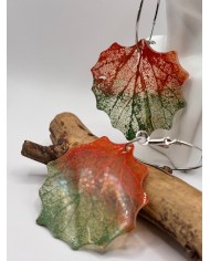 EDICIÓN "TRANSPARENCIA" PENDIENTES DE HOJA NATURAL