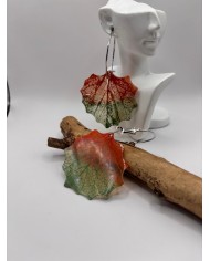 EDICIÓN "TRANSPARENCIA" PENDIENTES DE HOJA NATURAL