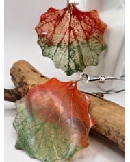 EDICIÓN "TRANSPARENCIA" PENDIENTES DE HOJA NATURAL