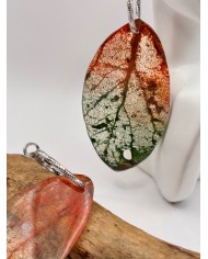 EDICIÓN "TRANSPARENCIA" PENDIENTES DE HOJA NATURAL