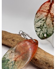 EDICIÓN "TRANSPARENCIA" PENDIENTES DE HOJA NATURAL