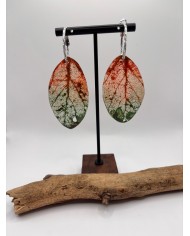 EDICIÓN "TRANSPARENCIA" PENDIENTES DE HOJA NATURAL
