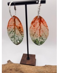 EDICIÓN "TRANSPARENCIA" PENDIENTES DE HOJA NATURAL