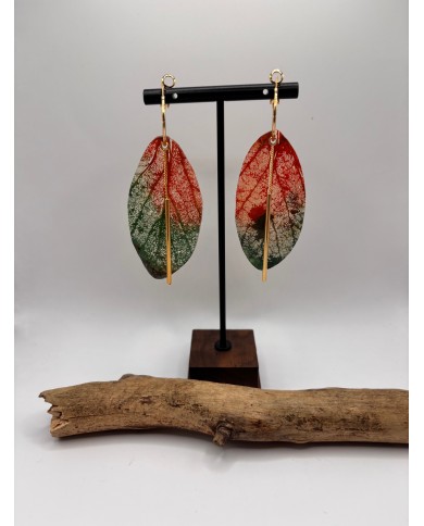 EDICIÓN "TRANSPATRENCIA" PENDIENTES ARTESANOS DE HOJA