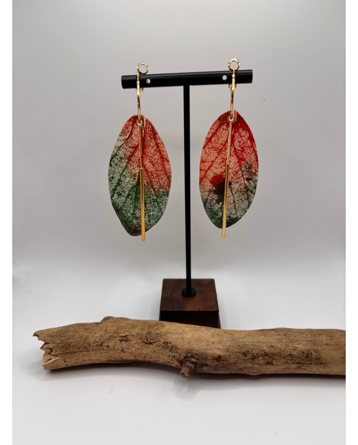 EDICIÓN "TRANSPATRENCIA" PENDIENTES ARTESANOS DE HOJA