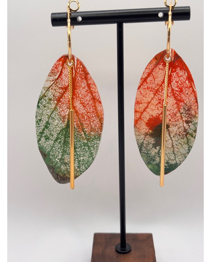 EDICIÓN "TRANSPATRENCIA" PENDIENTES ARTESANOS DE HOJA