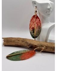 EDICIÓN "TRANSPATRENCIA" PENDIENTES ARTESANOS DE HOJA