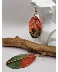 EDICIÓN "TRANSPATRENCIA" PENDIENTES ARTESANOS DE HOJA