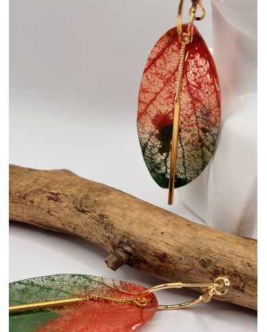 EDICIÓN "TRANSPATRENCIA" PENDIENTES ARTESANOS DE HOJA