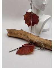 PENDIENTES DE HOJA NAURAL