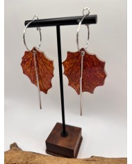 PENDIENTES DE HOJA NAURAL