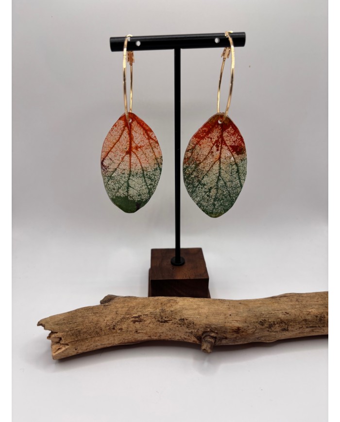 EDICIÓN "TRANSPARENCIA" PENDIENTES ARTESANOS DE HOJA