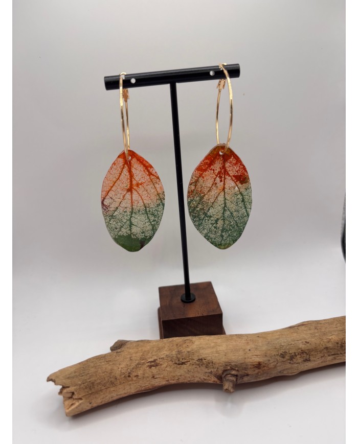 EDICIÓN "TRANSPARENCIA" PENDIENTES ARTESANOS DE HOJA