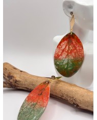 EDICIÓN "TRANSPARENCIA" PENDIENTES ARTESANOS DE HOJA NATURAL
