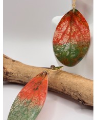 EDICIÓN "TRANSPARENCIA" PENDIENTES ARTESANOS DE HOJA NATURAL