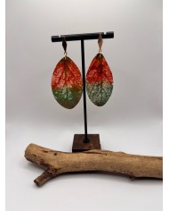 EDICIÓN "TRANSPARENCIA" PENDIENTES ARTESANOS DE HOJA NATURAL