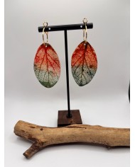 EDICIÓN "TRANSPARENCIA" PENDIENTES ARTESANOS DE HOJA NATURAL