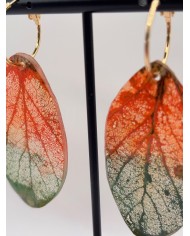 EDICIÓN "TRANSPARENCIA" PENDIENTES ARTESANOS DE HOJA NATURAL