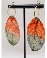 EDICIÓN "TRANSPARENCIA" PENDIENTES ARTESANOS DE HOJA NATURAL