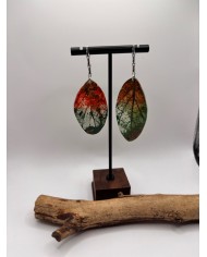 EDICIÓN "TRANSPARENCIA" PENDIENTES DE HOJA NATURAL