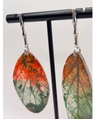 EDICIÓN "TRANSPARENCIA" PENDIENTES DE HOJA NATURAL