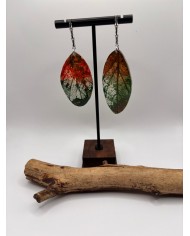 EDICIÓN "TRANSPARENCIA" PENDIENTES DE HOJA NATURAL