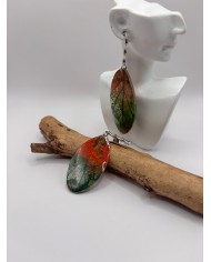 EDICIÓN "TRANSPARENCIA" PENDIENTES DE HOJA NATURAL