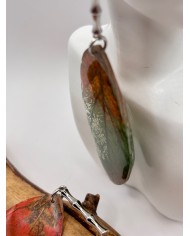 EDICIÓN "TRANSPARENCIA" PENDIENTES DE HOJA NATURAL