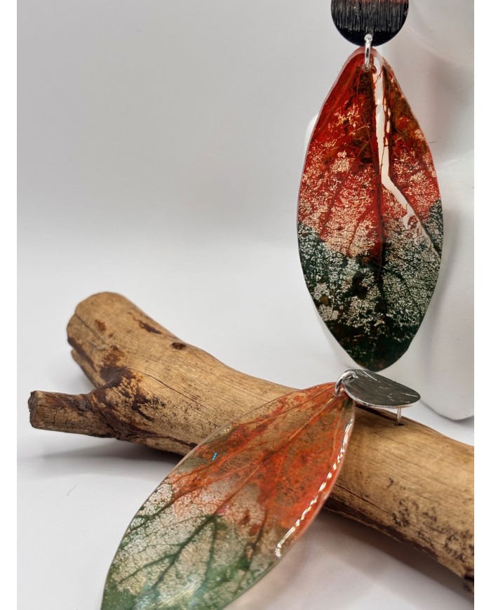 EDICIÓN "TRANSPARENCIA" PENDIENTES ARTESANOS DE HOJA