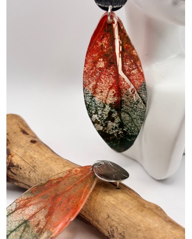 EDICIÓN "TRANSPARENCIA" PENDIENTES ARTESANOS DE HOJA