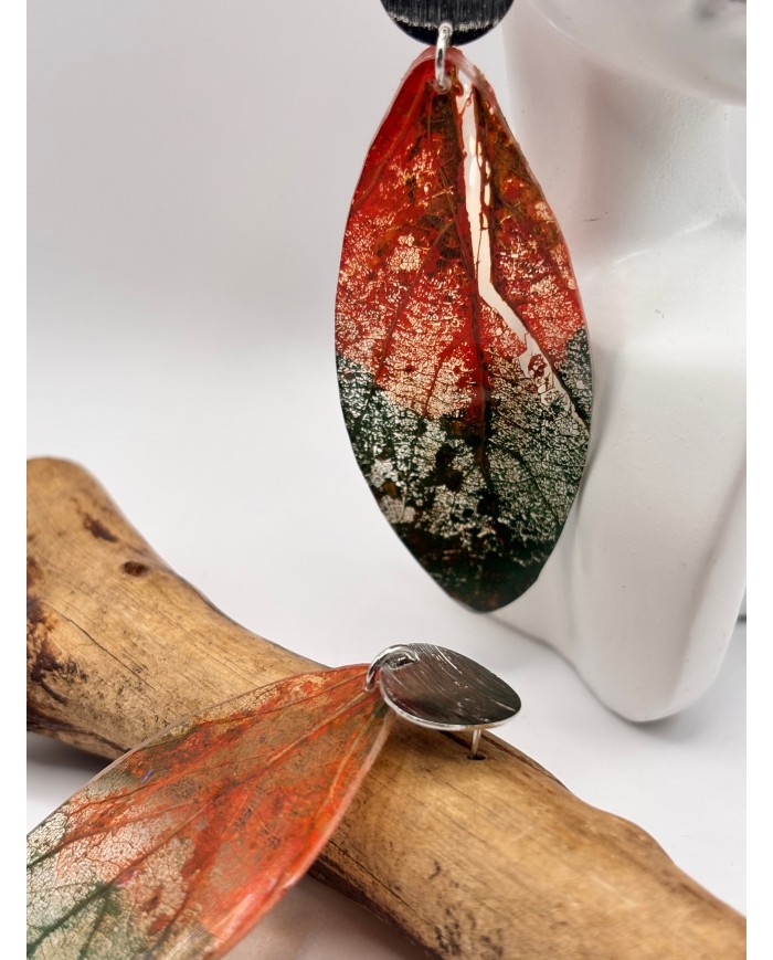 EDICIÓN "TRANSPARENCIA" PENDIENTES ARTESANOS DE HOJA