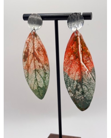 EDICIÓN "TRANSPARENCIA" PENDIENTES ARTESANOS DE HOJA