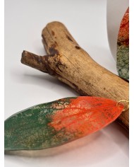 EDICIÓN "TRANSPARENCIA" PENDIENTES DE HOJA NATURAL