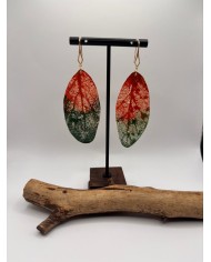 EDICIÓN "TRANSPARENCIA" PENDIENTES DE HOJA NATURAL