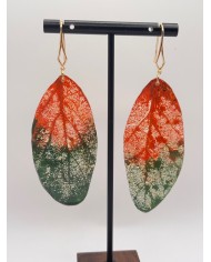 EDICIÓN "TRANSPARENCIA" PENDIENTES DE HOJA NATURAL