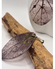 EDICIÓN "TRANSPARENCIA" PENDIENTES DE HOJA NATURAL