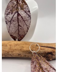 EDICIÓN "TRANSPARENCIA" PENDIENTES ARTESANOS DE HOJA NATURAL