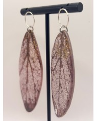 EDICIÓN "TRANSPARENCIA" PENDIENTES ARTESANOS DE HOJA NATURAL