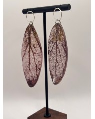 EDICIÓN "TRANSPARENCIA" PENDIENTES ARTESANOS DE HOJA NATURAL