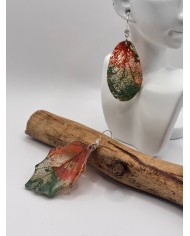 EDICIÓN "TRANSPARENCIA" PENDIENTES ARTESANOS DE HOJA NATURAL