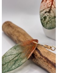 PENDIENTES ARTESANOS DE HOJA NATURAL ESQUELETIZADA